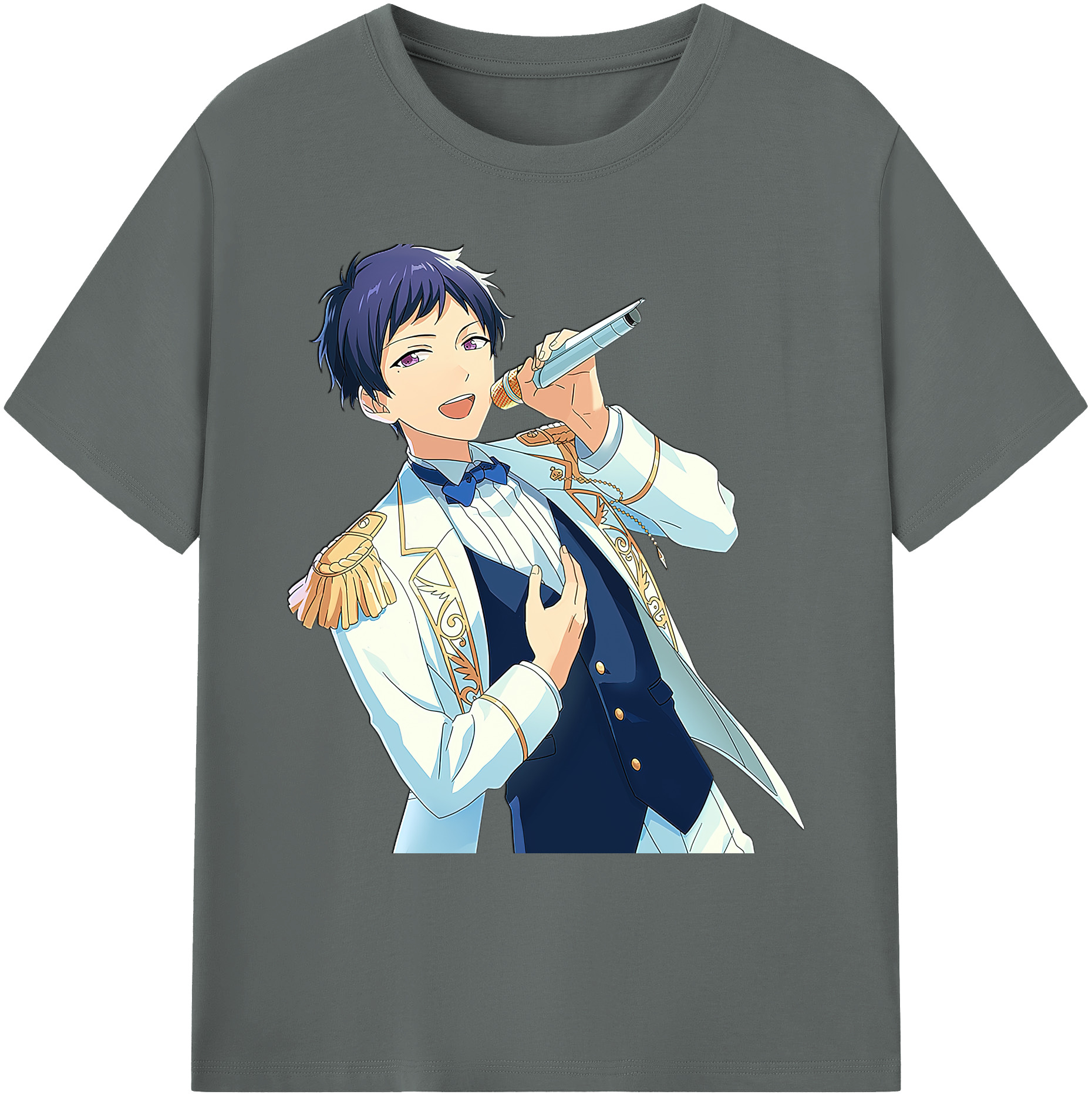 （画像用） あんさんぶるスターズ! Ensemble Stars 綿100％ メンズ半袖Tシャツ｜肌触りやわらか＆通気性